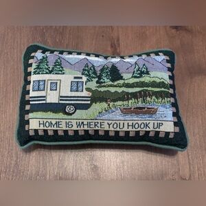 CampingThemed, Home is where you hook up, Decorative Pillow